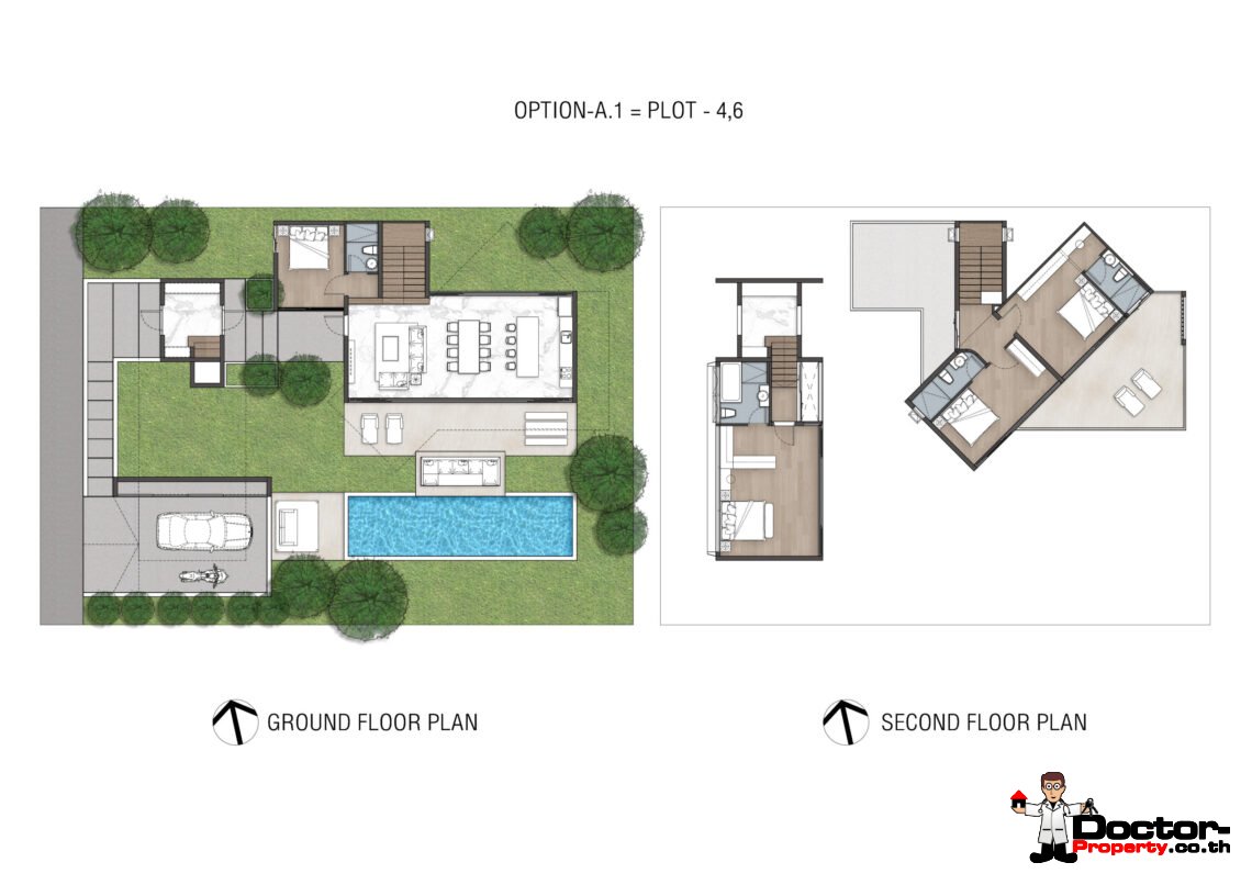 Luxury Modern 3 Bedroom Pool Villa in Plai Laem, Koh Samui – For Sale