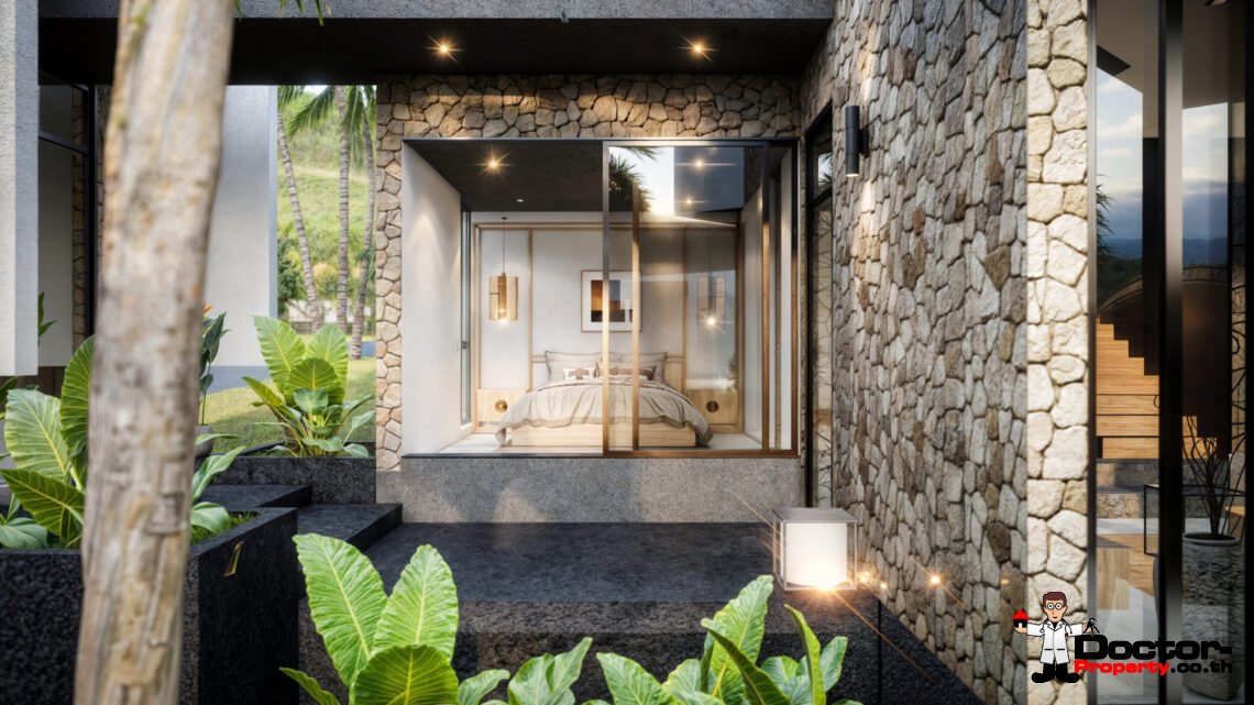 Luxury Modern 3 Bedroom Pool Villa in Plai Laem, Koh Samui – For Sale