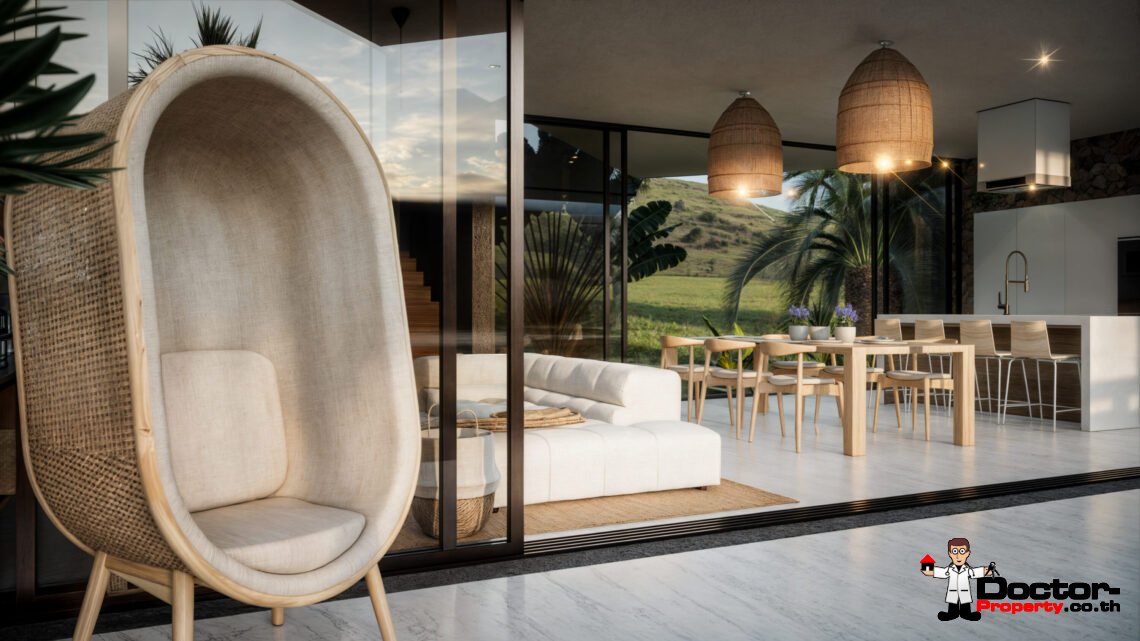 Luxury Modern 3 Bedroom Pool Villa in Plai Laem, Koh Samui – For Sale