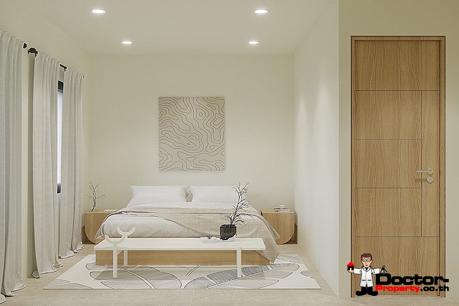 Modern 4 Bedroom Pool Villa in Bang Rak, Koh Samui – For Sale