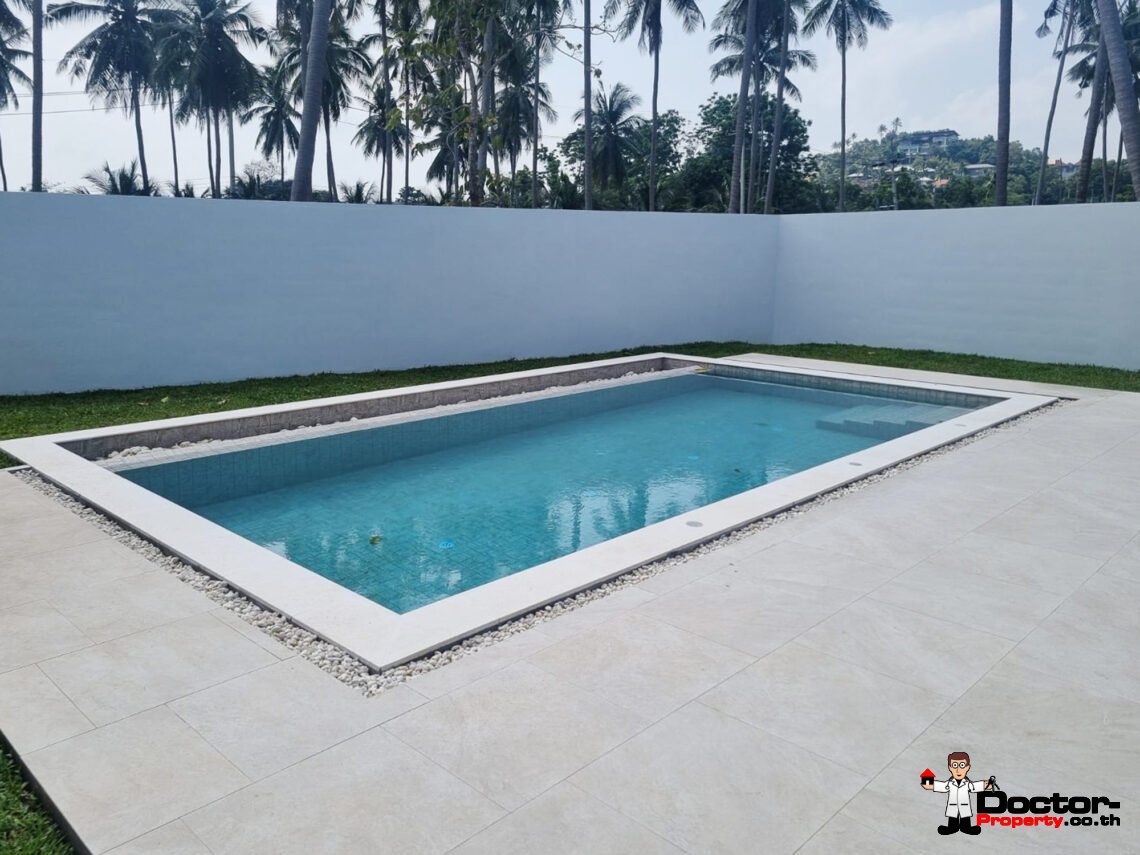 Modern 4 Bedroom Pool Villa in Bang Rak, Koh Samui – For Sale