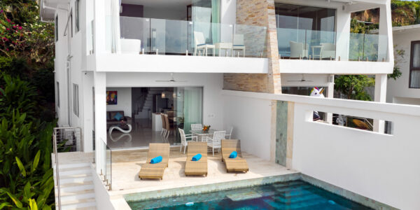 Modern 3 Bedroom Pool Villa with Sea View in Choeng Mon, Koh Samui – For Sale