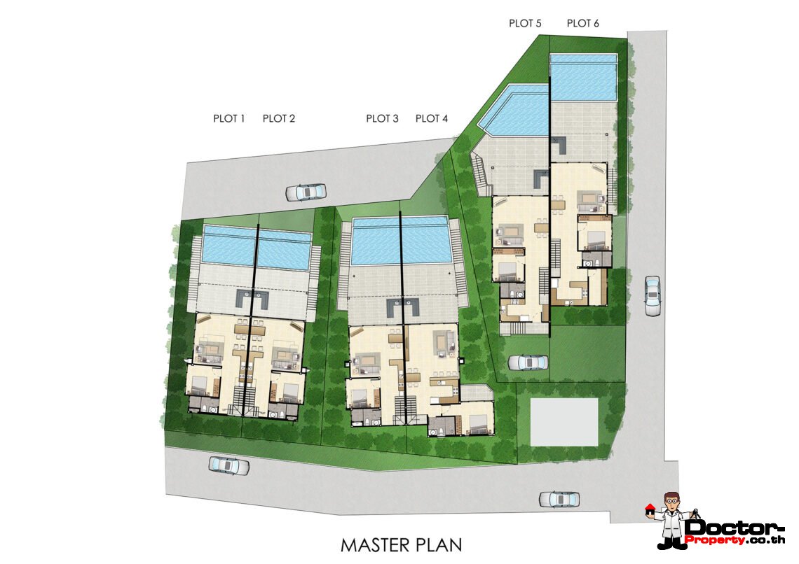 Modern 3 Bedroom Pool Villa with Sea View in Choeng Mon, Koh Samui – For Sale