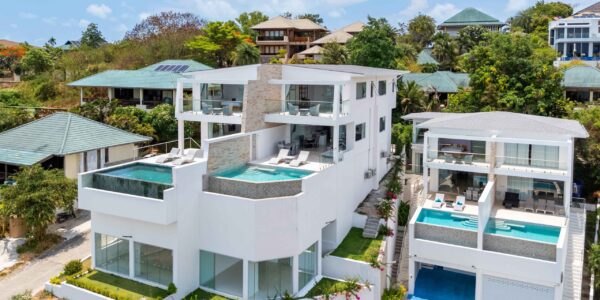 Modern 5 Bedroom Pool Villa with Sea View in Choeng Mon, Koh Samui – For Sale