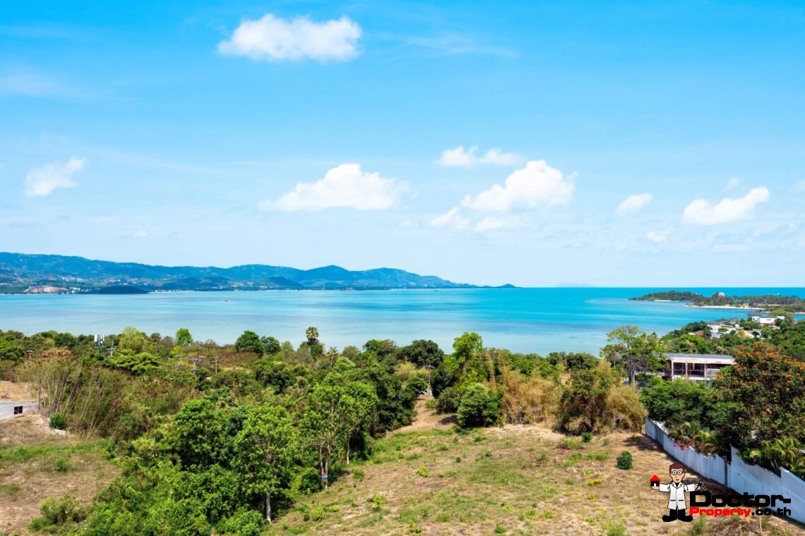 Modern 5 Bedroom Pool Villa with Sea View in Choeng Mon, Koh Samui – For Sale