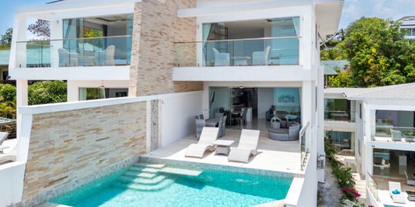 Modern 5 Bedroom Pool Villa with Sea View in Choeng Mon, Koh Samui – For Sale