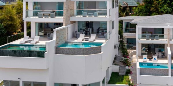 Modern 5 Bedroom Pool Villa with Sea View in Choeng Mon, Koh Samui – For Sale