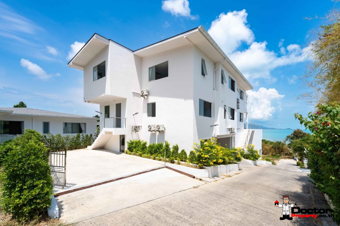 Modern 5 Bedroom Pool Villa with Sea View in Choeng Mon, Koh Samui – For Sale