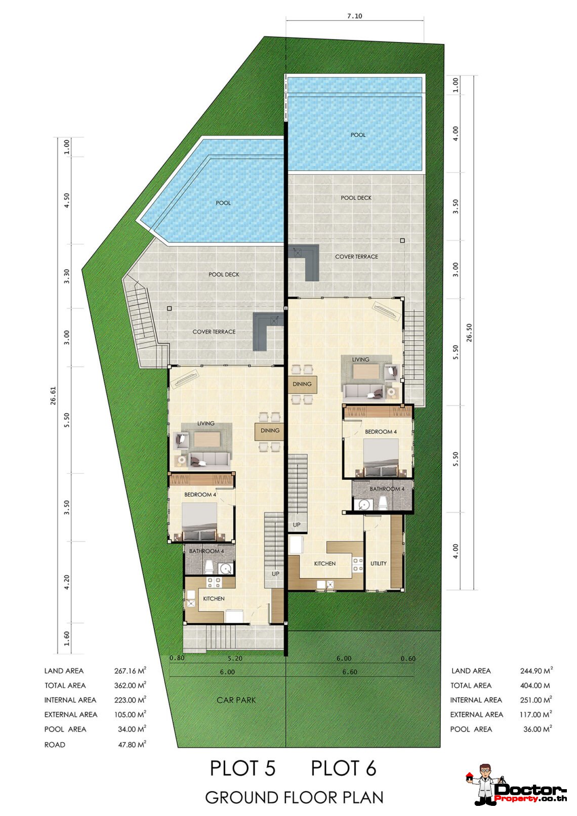 Modern 5 Bedroom Pool Villa with Sea View in Choeng Mon, Koh Samui – For Sale