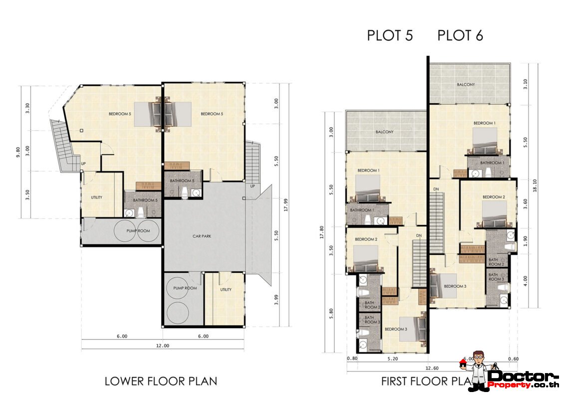 Modern 5 Bedroom Pool Villa with Sea View in Choeng Mon, Koh Samui – For Sale