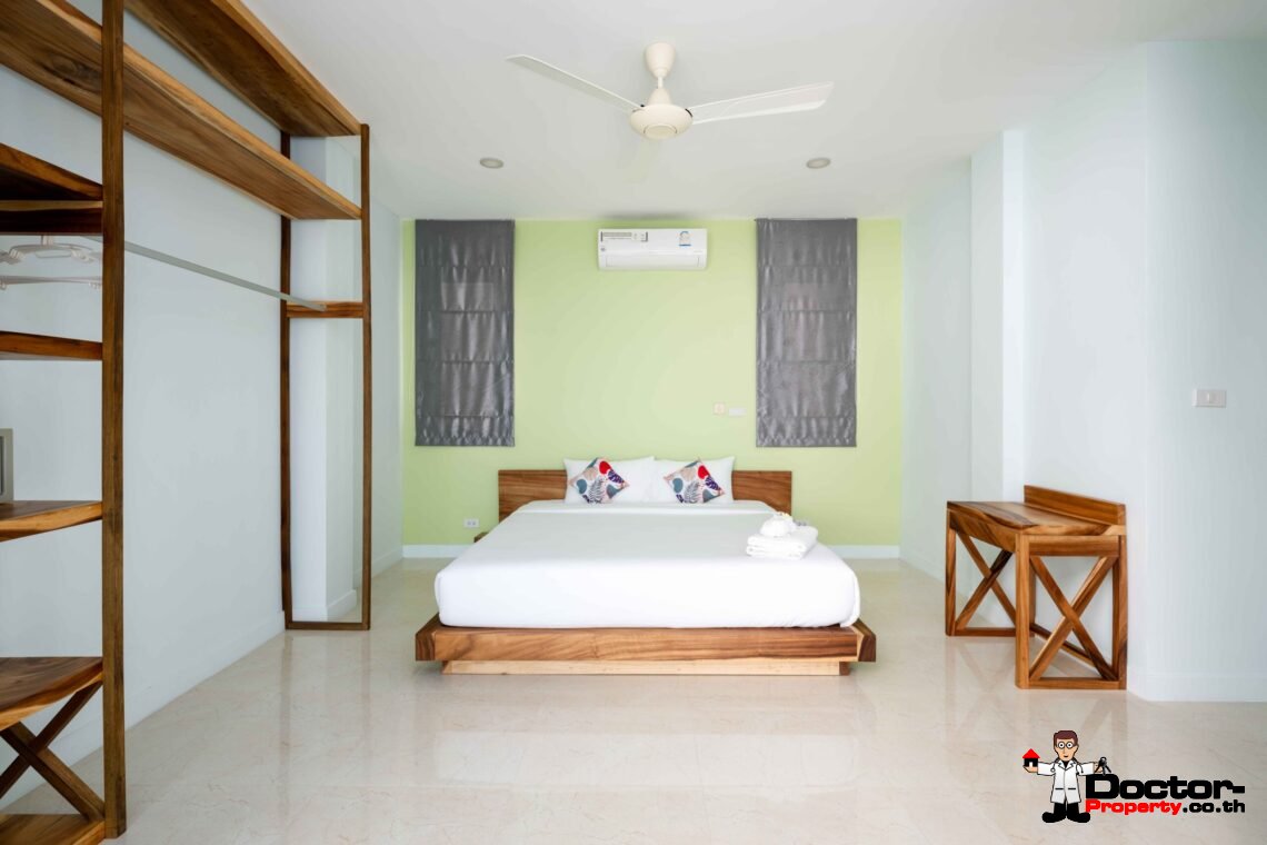 Modern 5 Bedroom Pool Villa with Sea View in Choeng Mon, Koh Samui – For Sale