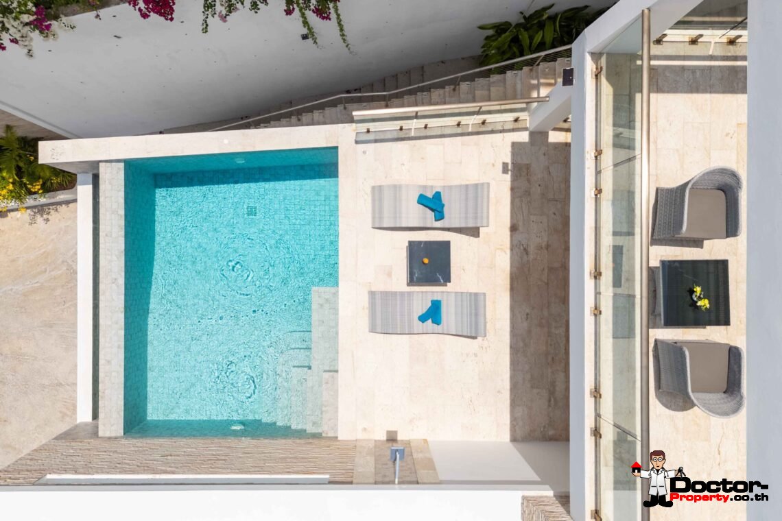Modern 5 Bedroom Pool Villa with Sea View in Choeng Mon, Koh Samui – For Sale