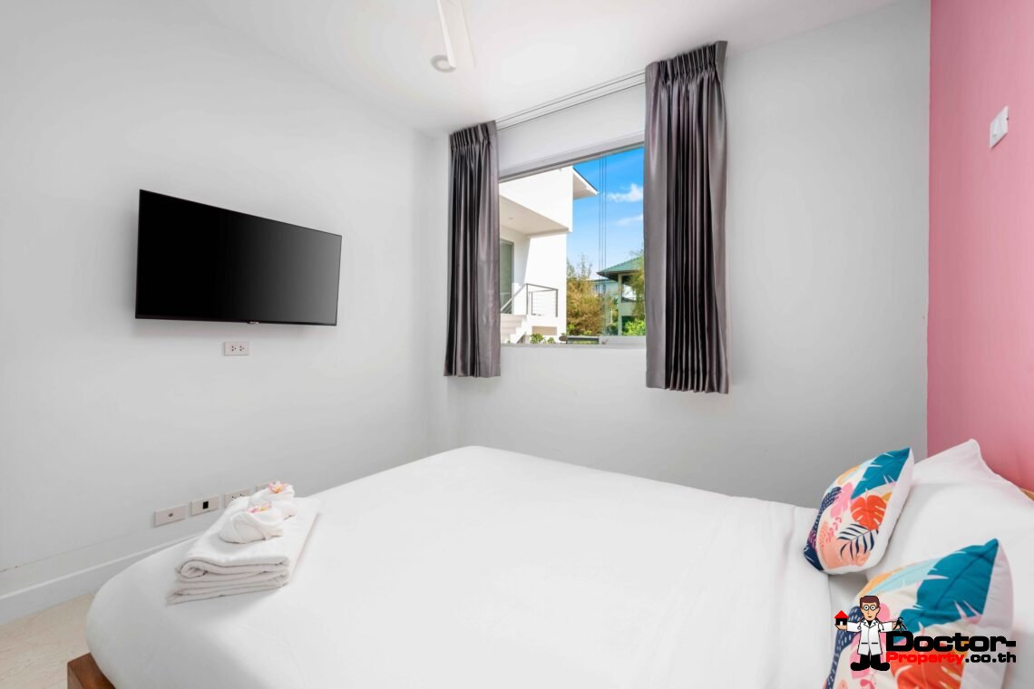 Modern 5 Bedroom Pool Villa with Sea View in Choeng Mon, Koh Samui – For Sale