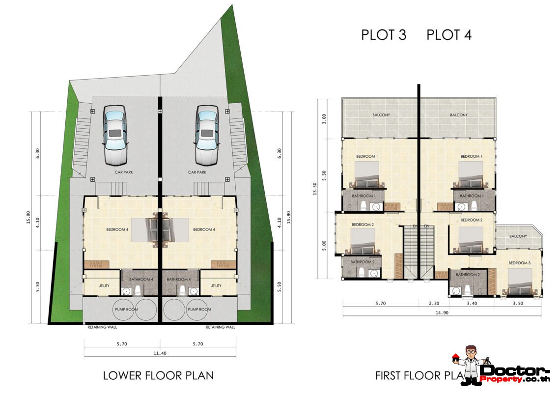 Modern 5 Bedroom Pool Villa with Sea View in Choeng Mon, Koh Samui – For Sale