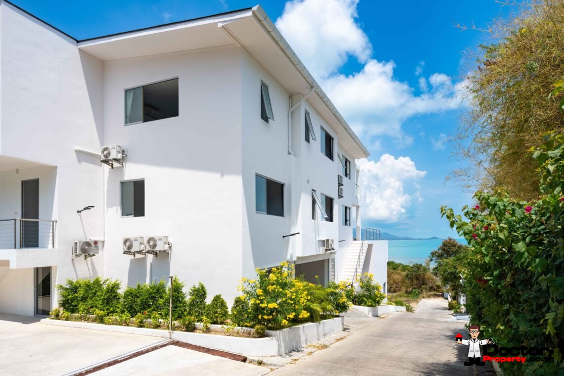 Modern 6 Bedroom Pool Villa with Sea View in Choeng Mon, Koh Samui – For Sale