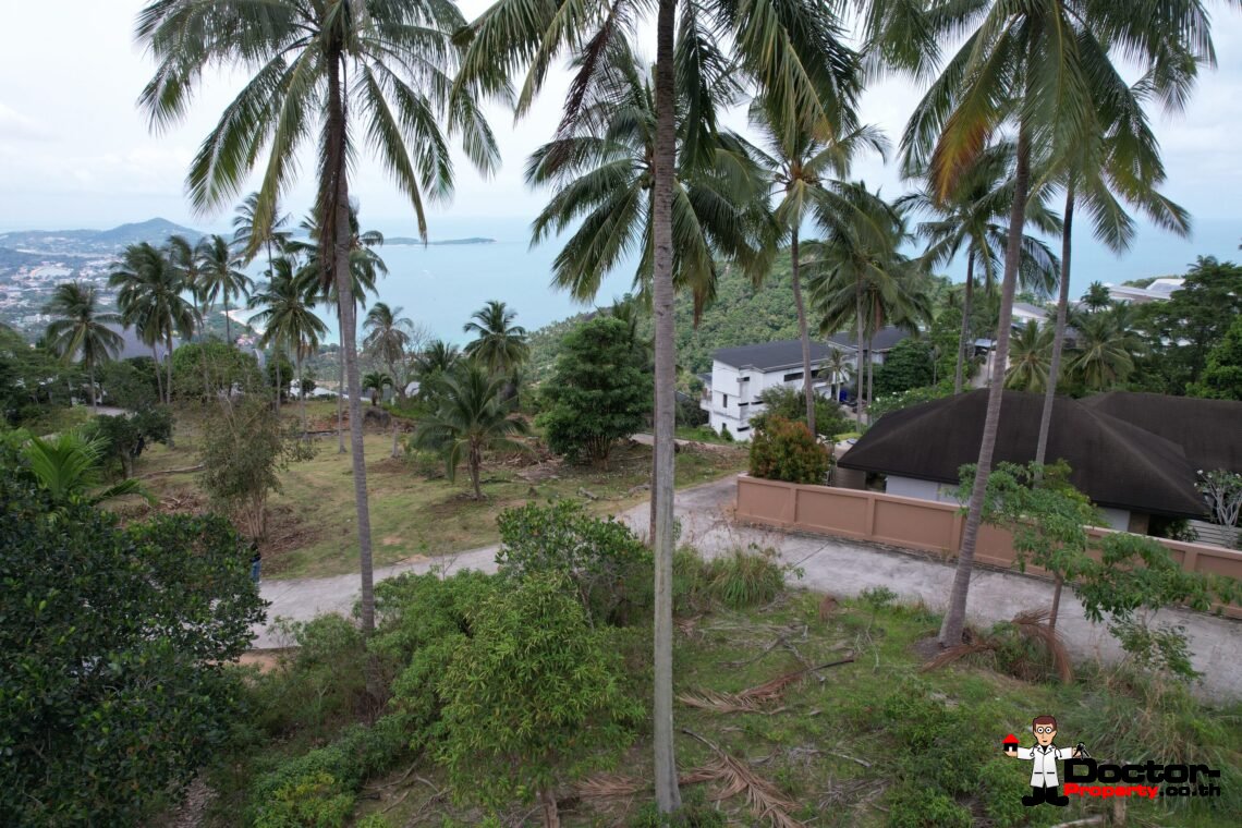 Land 4 Rai of Sea View in Chaweng Noi, Koh Samui – For Sale