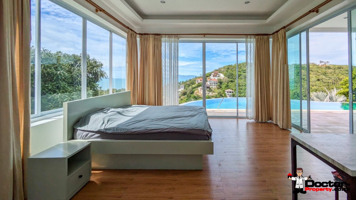 5 Bedroom Sea View Villa with Spacious area in Bang Por, Koh Samui – For Sale