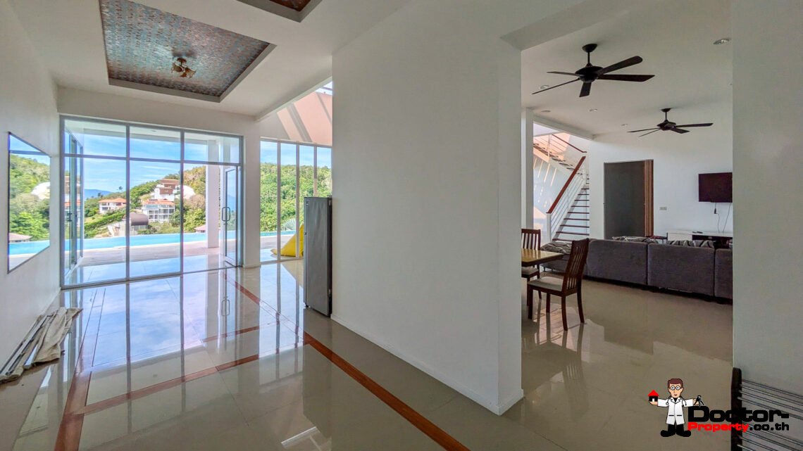 5 Bedroom Sea View Villa with Spacious area in Bang Por, Koh Samui – For Sale