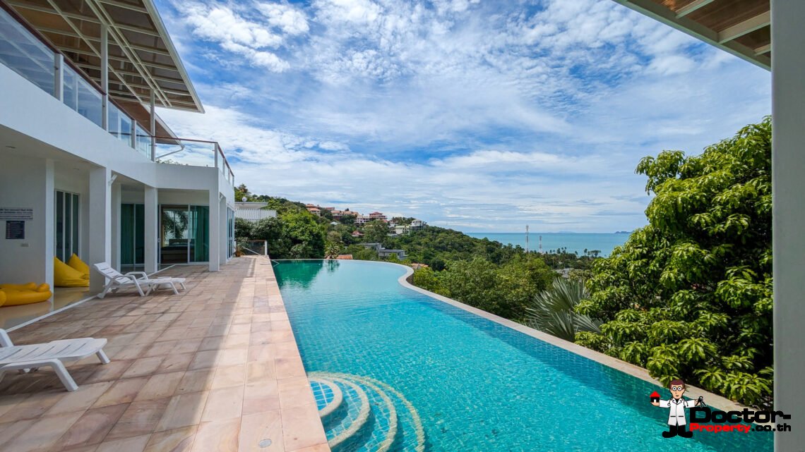 5 Bedroom Sea View Villa with Spacious area in Bang Por, Koh Samui – For Sale