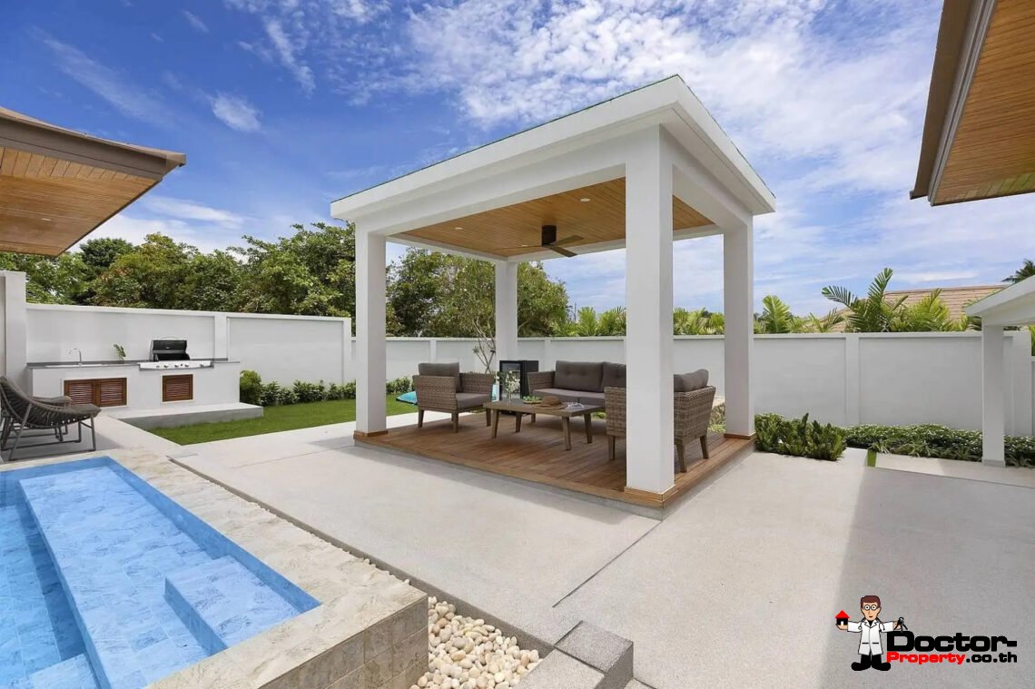 3 Bedroom Garden Villa with Pool in Choeng Mon, Koh Samui – For Sale