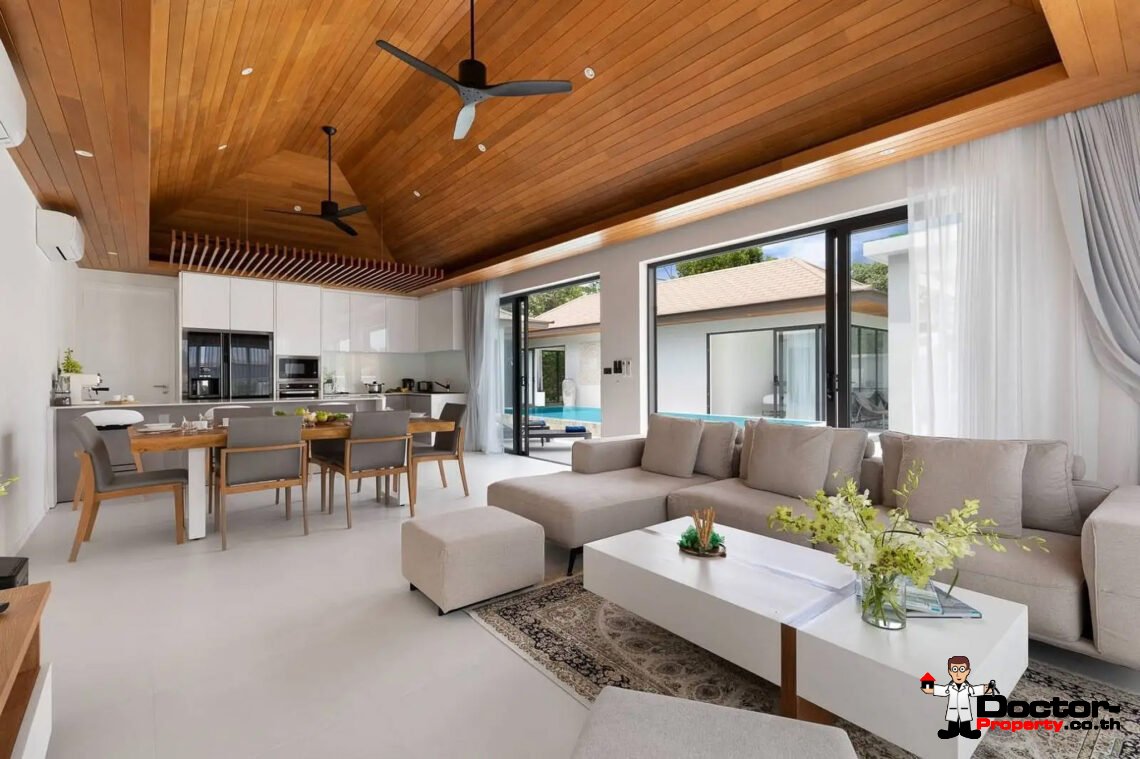 3 Bedroom Garden Villa with Pool in Choeng Mon, Koh Samui – For Sale