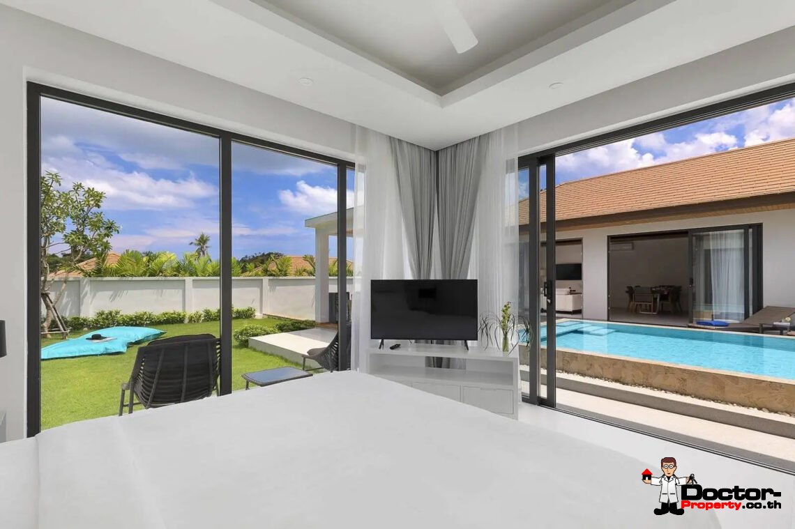 3 Bedroom Garden Villa with Pool in Choeng Mon, Koh Samui – For Sale