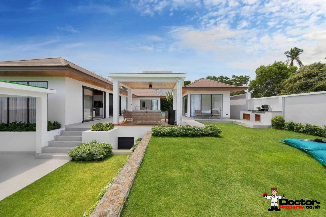 3 Bedroom Garden Villa with Pool in Choeng Mon, Koh Samui – For Sale