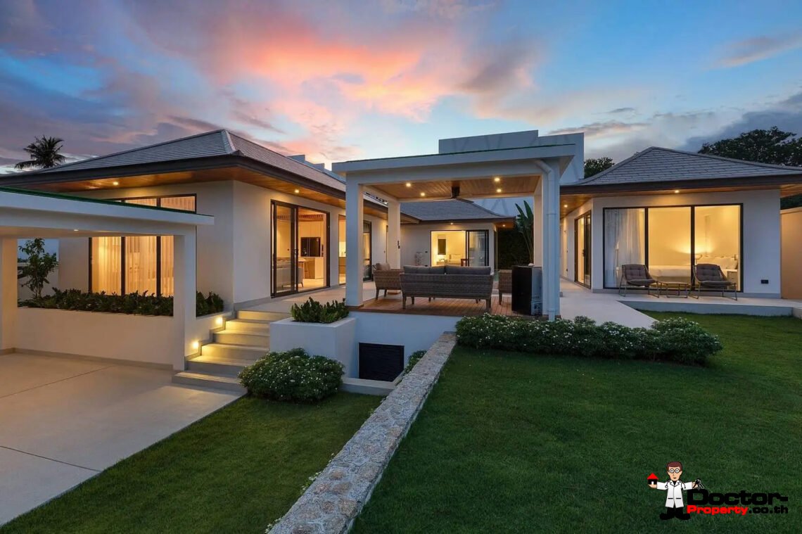 3 Bedroom Garden Villa with Pool in Choeng Mon, Koh Samui – For Sale