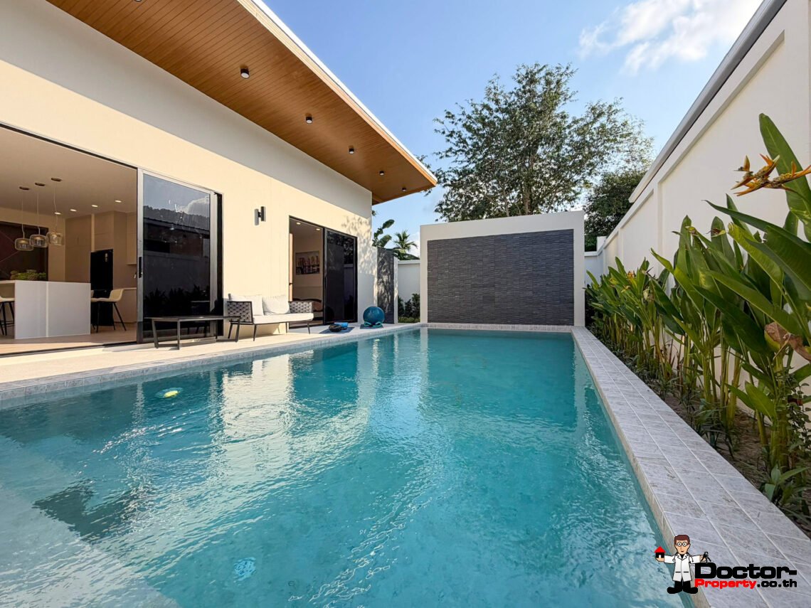 Modern 3 Bedroom Pool Villa in Chaweng, Koh Samui – For Sale