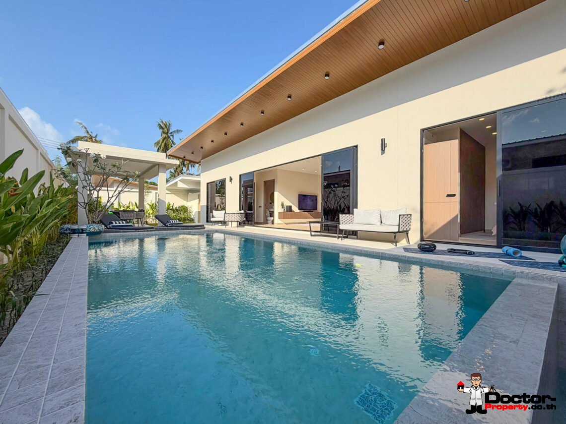 Modern 3 Bedroom Pool Villa in Chaweng, Koh Samui – For Sale