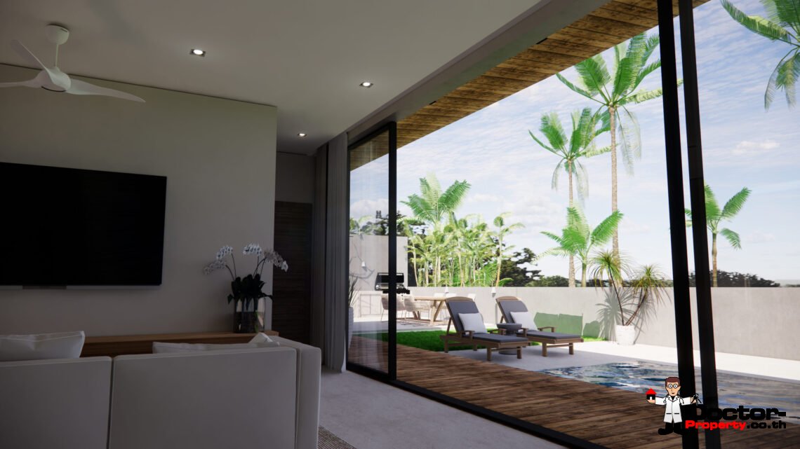 Modern 3 Bedroom Pool Villa in Chaweng, Koh Samui – For Sale