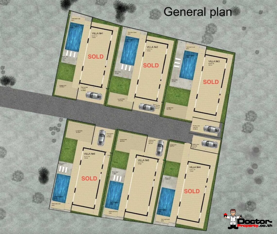 Modern 3 Bedroom Pool Villa in Chaweng, Koh Samui – For Sale