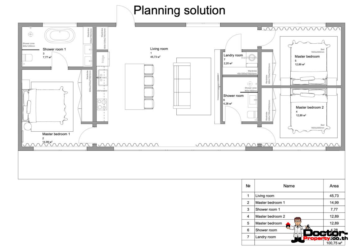 Modern 3 Bedroom Pool Villa in Chaweng, Koh Samui – For Sale