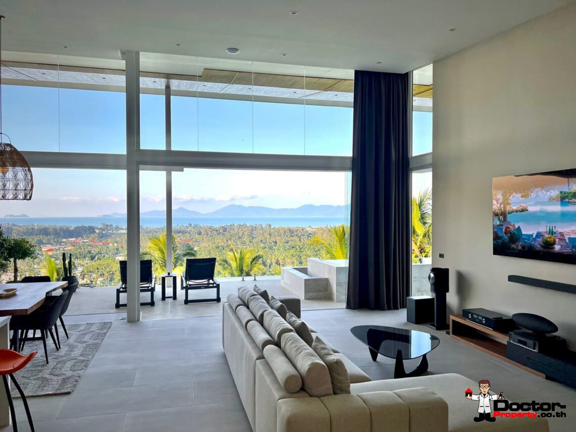 3 Bedroom Penthouse with Sea View in Mae Nam, Koh Samui – For Sale