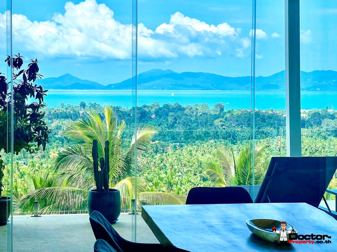 3 Bedroom Penthouse with Sea View in Mae Nam, Koh Samui –  For Sale