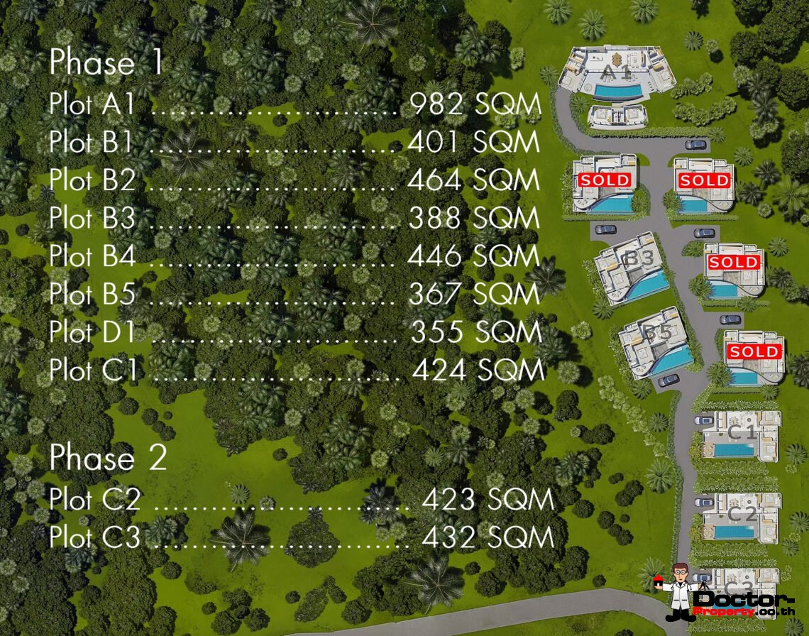 Modern 3 Bedroom Sea View Villa in Bang Por, Koh Samui – For Sale