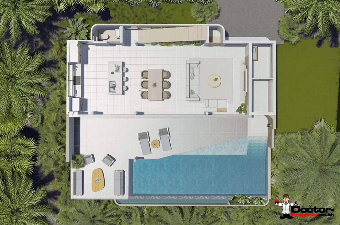 Modern 3 Bedroom Sea View Villa in Bang Por, Koh Samui – For Sale