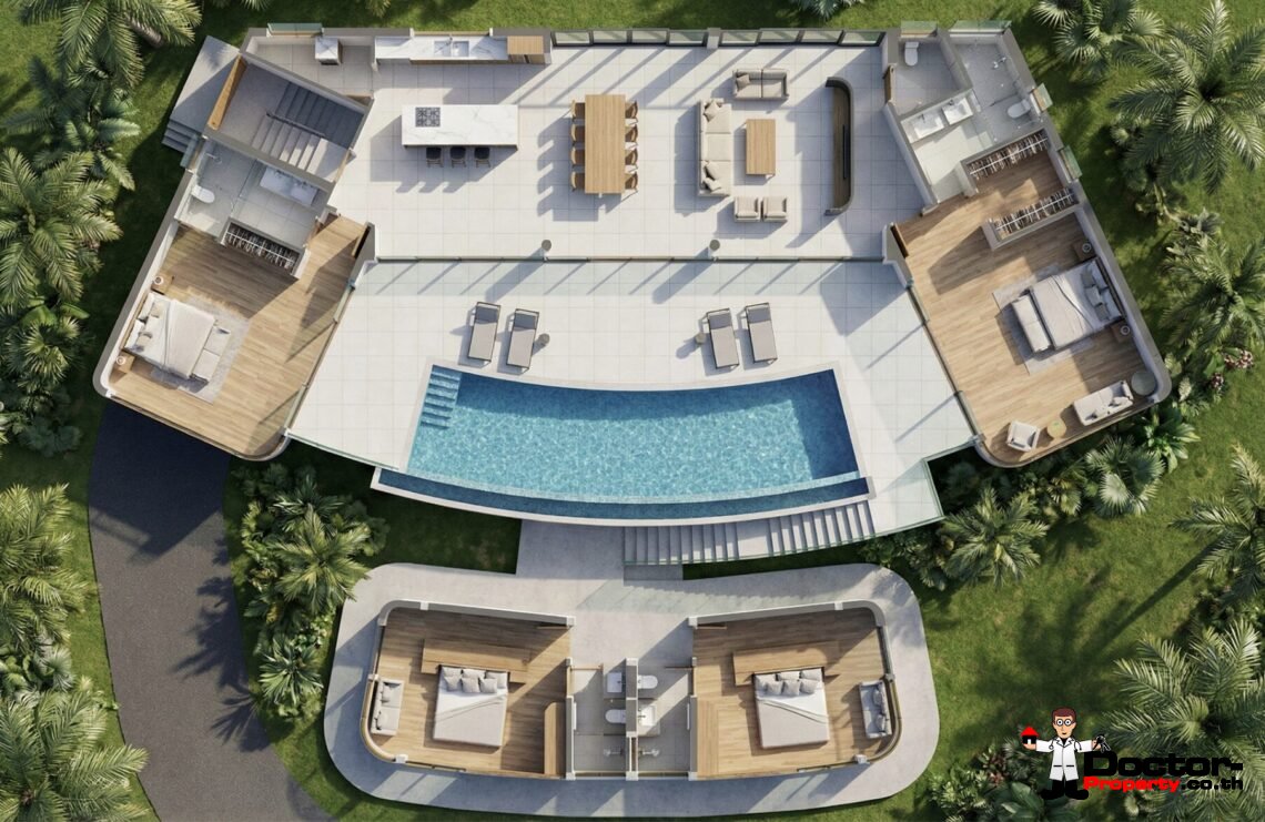 Luxury 4 Bedroom Sea View Villa in Bang Por, Koh Samui – For Sale