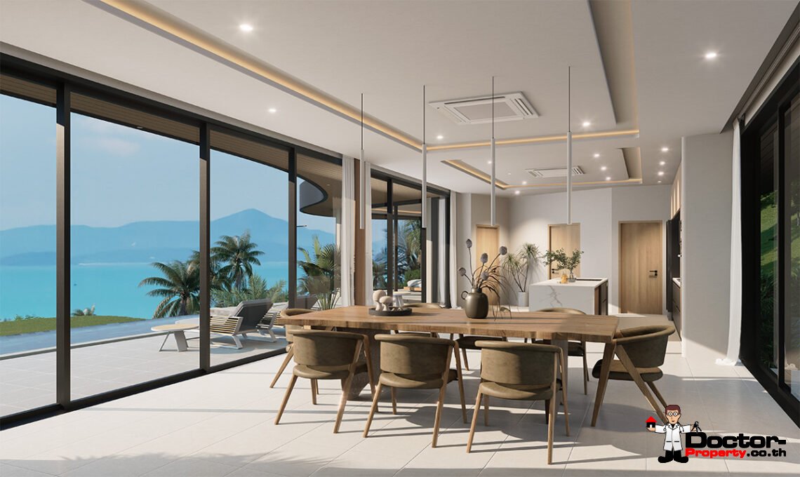 Luxury 4 Bedroom Sea View Villa in Bang Por, Koh Samui – For Sale