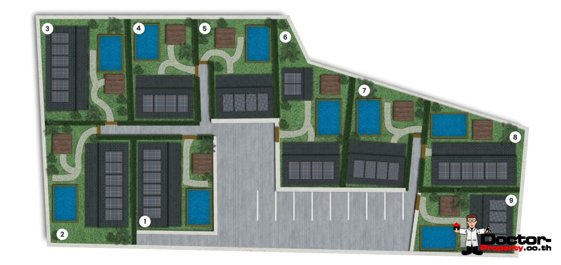 New 1-2 Bedroom Pool Villa in Bo Phut, Koh Samui – For Sale