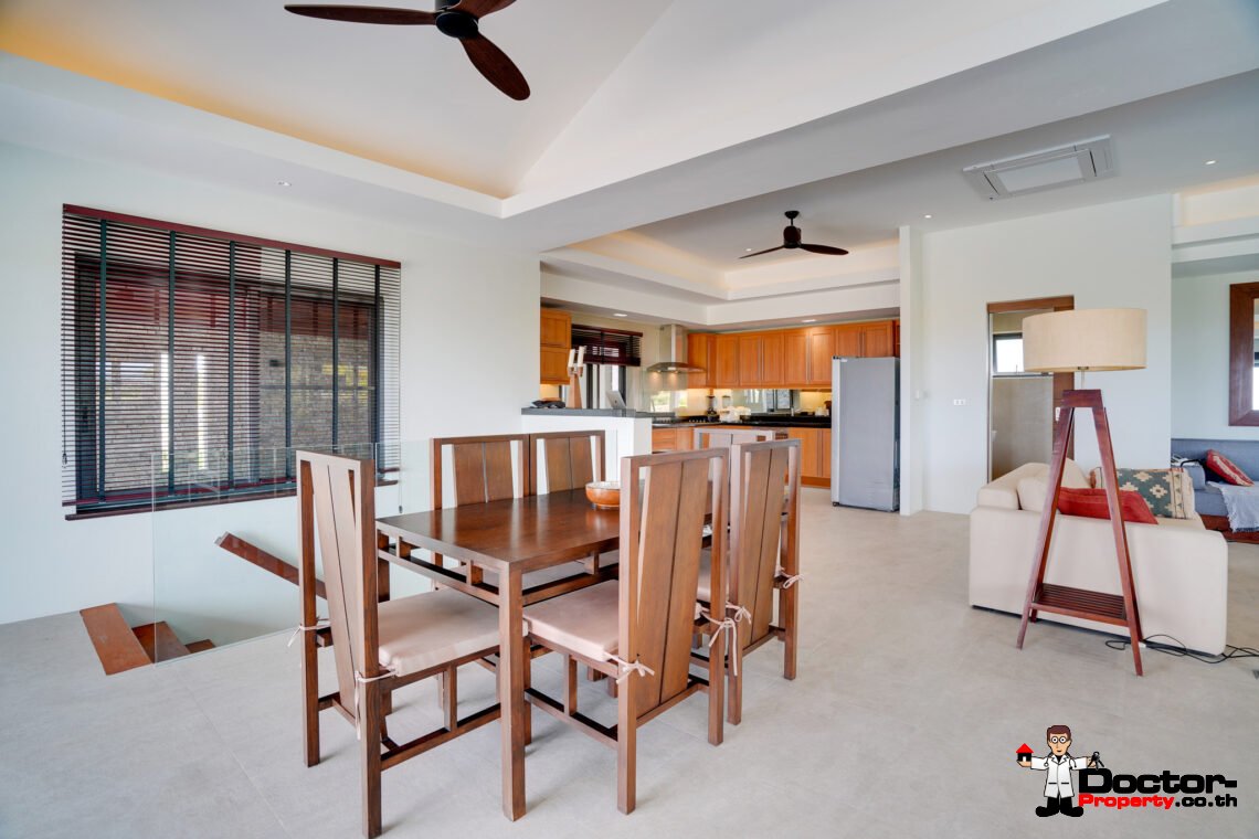 4 Bedroom Pool Villa with Sea View in Plai Laem, Koh Samui – For Sale