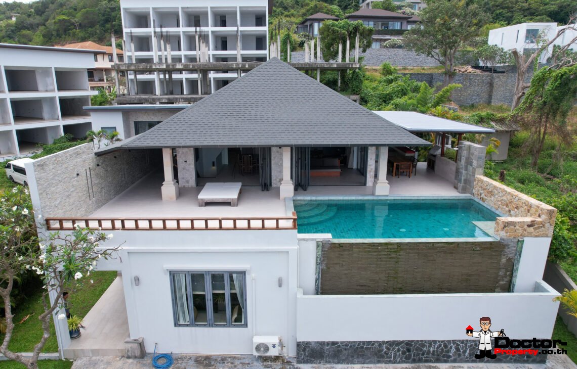 4 Bedroom Pool Villa with Sea View in Plai Laem, Koh Samui – For Sale