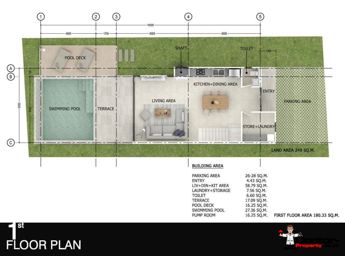 3 Bedroom Garden Villa with Pool in Bo Phut, Koh Samui – For Sale