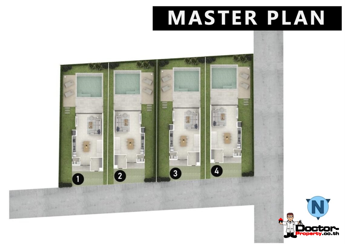 3 Bedroom Garden Villa with Pool in Bo Phut, Koh Samui – For Sale