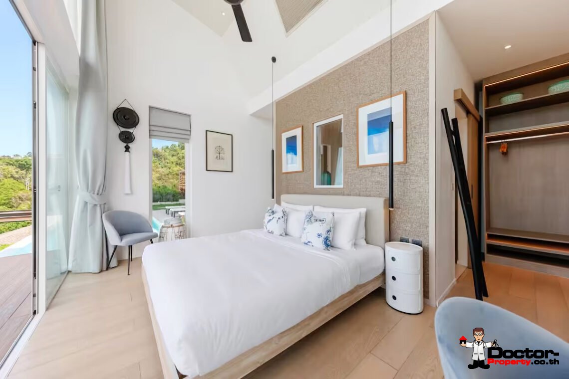 Luxury Tropical 4 Bedroom Pool Villa with Stunning Sea View in Bang Por, Koh Samui – For Sale