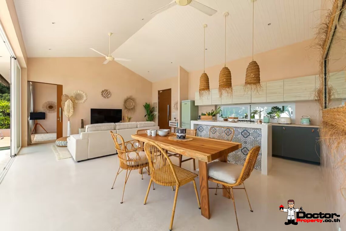 3 Bedroom Pool Villa with Sea View in Bang Por, Koh Samui – For Sale