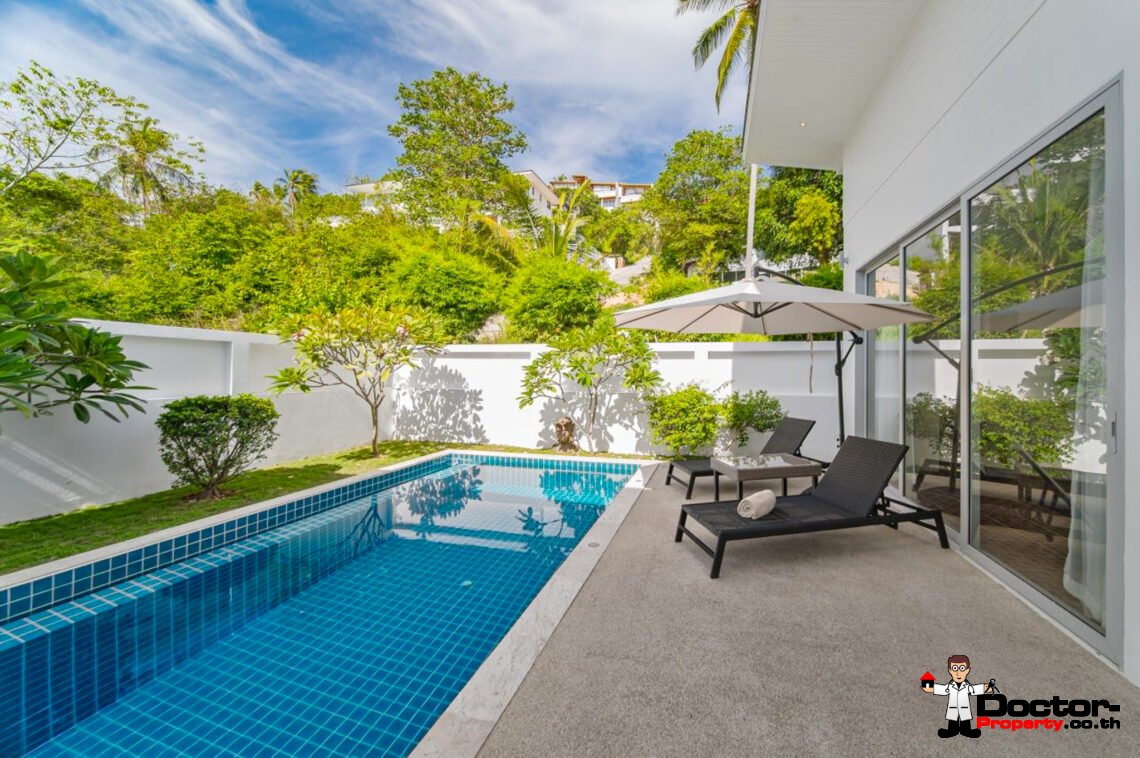 Modern 2 Bedroom Pool Villa in Bang Por, Koh Samui – For Sale