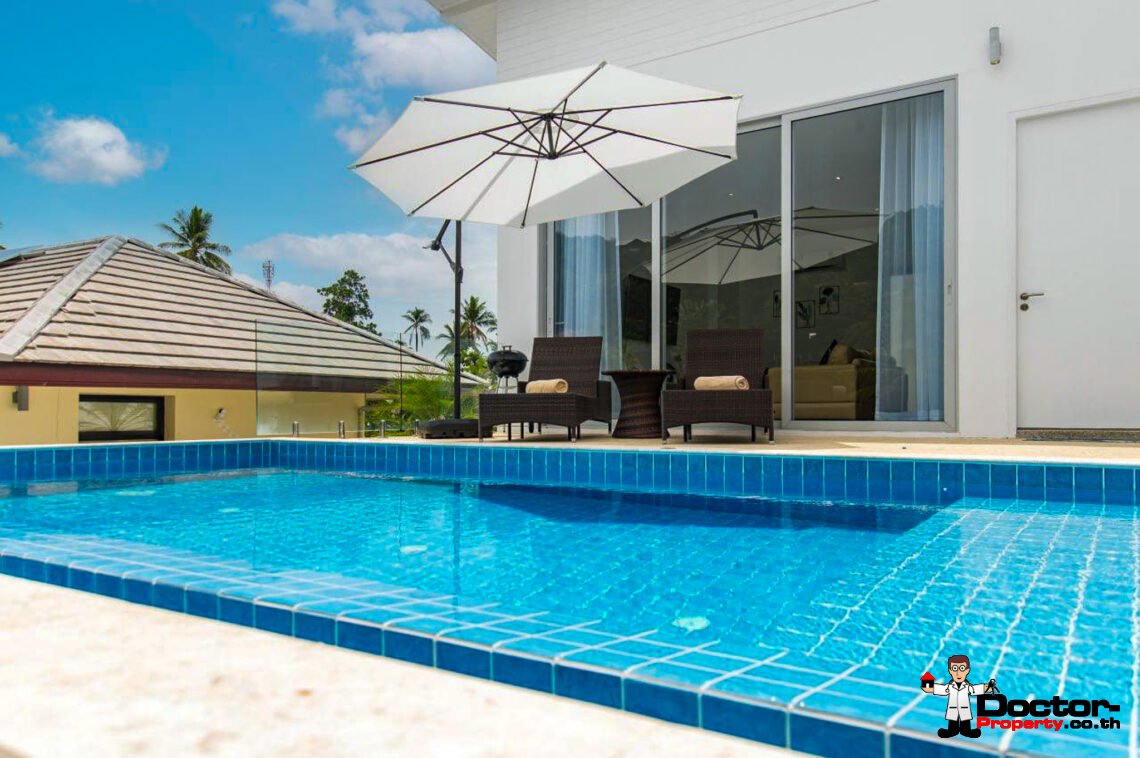 Modern 3 Bedroom Pool Villa in Bang Por, Koh Samui – For Sale