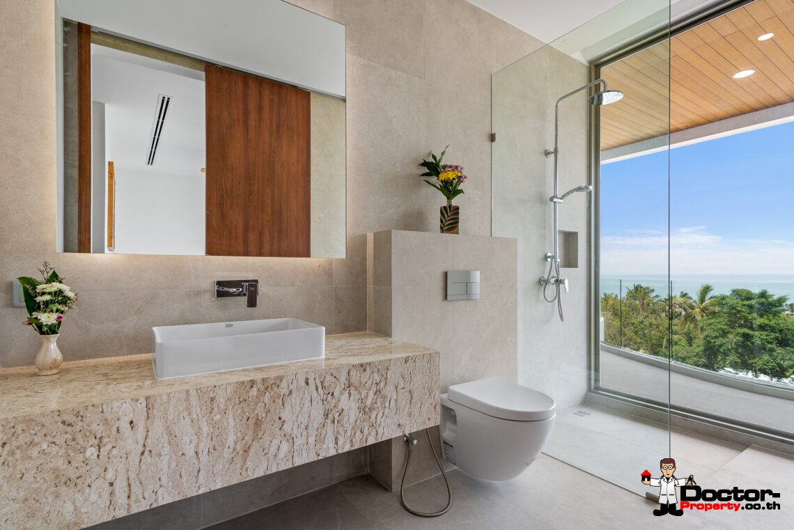 Luxury 4 Bedroom Pool Villa with Sea View in Bang Por, Koh Samui – For Sale