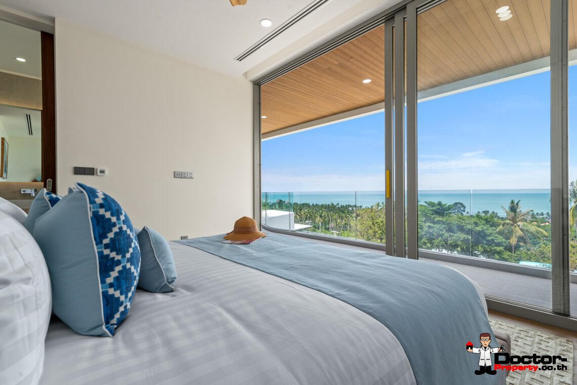 Luxury 4 Bedroom Pool Villa with Sea View in Bang Por, Koh Samui – For Sale
